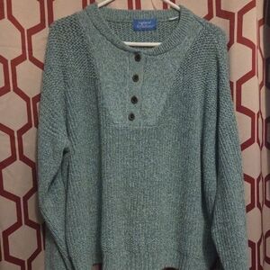 Natural Reflections 90's Men's Blue Crewneck Sweater